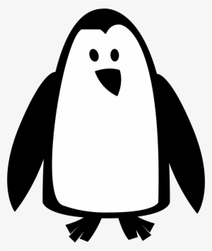 Banner Free Library Penguin Clip Art Black And White - Penguin Black And White Clip Art