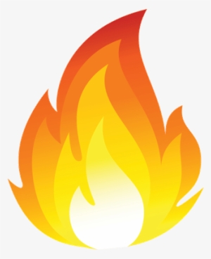 Vector Transparent Library Cartoon Flames Emoji Png - Dibujo Llamas De Fuego