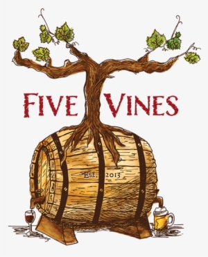 Fivevines Logo Watercolor 1 Opt - Watercolor #1