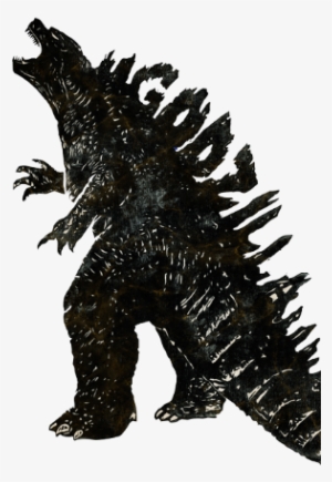 Godzilla 3 - Black And White Godzilla Png