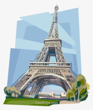 Paris France Eiffel Tower Royalty Free Vector Clip - Clipart Eiffelturm