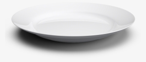 White Basic Plate With Shadow Png Image - 盘子 卡通