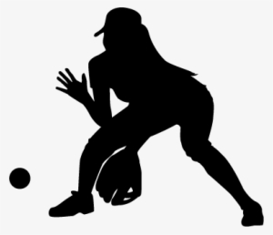 Girl Baseball Player Sticker Car Stickers Gay - Softball Player Silhouette Png