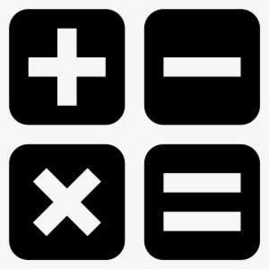 This "math" Icon Consists Of A Perfect Square Divided - Math Icon