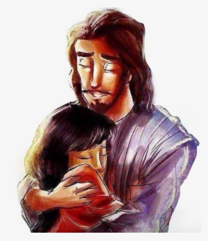 Jesus Abraçando Uma Menina