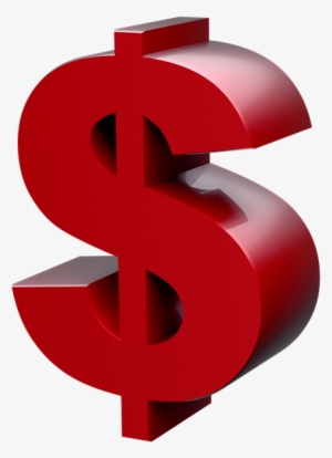 Red Dollar Sign Png Vector Library Stock - Red Dollar Sign