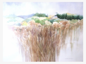 Floating City Watercolor Painting By S Kristen Malone, - Freshwater Marsh
