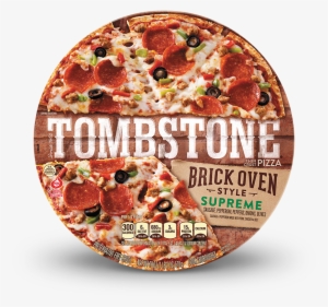 Tombstone Brick Oven Supreme Pizza - Tombstone Brick Oven Style Thin Crust Sausage
