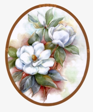 Magnolias A Very Beautiful Painting - Manualidades Con Flores Pintadas