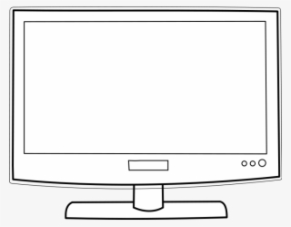 Television Black And White Clipart