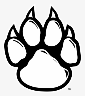 Wolf Paw Print Clip Art - Wolf Paw Print Outline