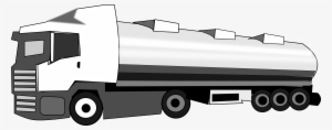 Semi Vector - Oil Tanker Truck Clipart