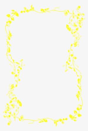 Yellow Flower Border Transparent
