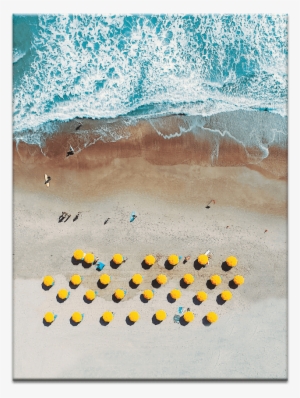 Yellow Umbrellas - Love From Above Framed Wall Art Size: 100 X 75cm