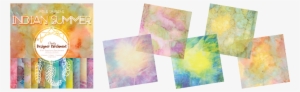 Add A Splash Of Colour With Designer Parchment - Papier Scrapbooking Assortiment Indian Summer 48f Recto