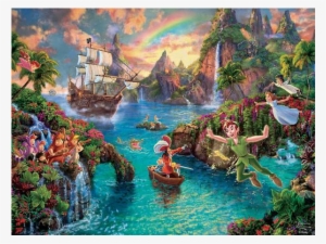 Peter Pan's Neverland - Thomas Kinkade Peter Pan's Neverland