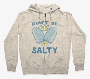 Don't Be Salty - Dog Ghost Hoodie: Funny Hoodie From Lookhuman. Funny