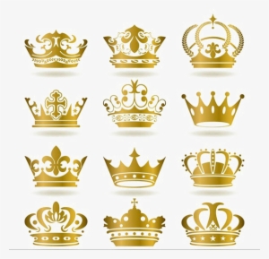 Golden Crown Png Transparent Image - Golden Crown Crown Vector