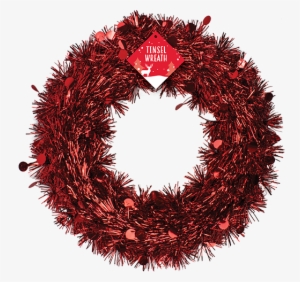 Wholesale Christmas Tinsel Wreath - Christmas Day