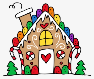 Sweets Clipart Gingerbread House Candy - Gingerbread House Clipart