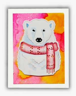 Paper Layering Bear By Understand Blue Giveaway - Illustration