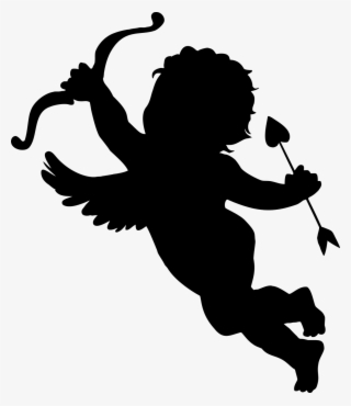 Cupid Png Image Background - Cupid Silhouette