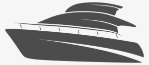 Boat Logo Element Vector - White Boat Vector Png