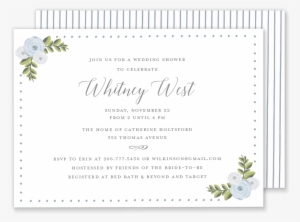 Whitney Watercolor Shower Invitation - Paper