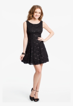 Cocktail Dress Png Image Background - Black Dress Wedding Guest Outfit