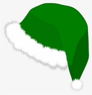 Elf Hat Clip Art - Green Christmas Hat Png