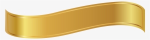 Gold Transparent Ribbon - Gold Banner Ribbon Png