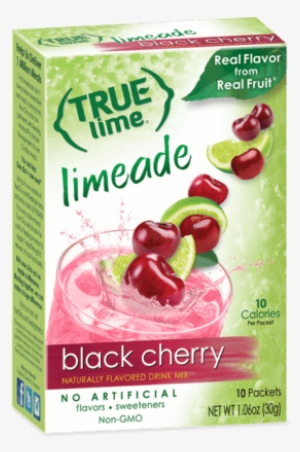 True Lime Black Cherry Limeade Box - True Lime Limeade Stick Pack Black Cherry 10 Count