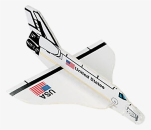 Space Shuttle Flyer Clipped - Fx 2 Dozen (24) Us Space Shuttle Foam Gliders - Party