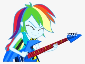 Rainbow Dash Playing Guitar Vector By Greenmachine987 - Rainbow Dash