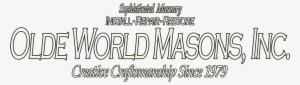 Olde World Masons Installed Masonry Products & Seamless - Concrete