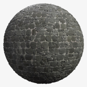 Stonebricksblack004 Sphere - Portable Network Graphics