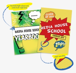 Comic Book Style Yearbook Covers - Comic Book Yearbook Theme