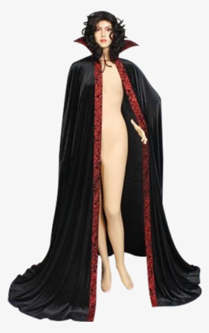 Black And Red Dracula Cape - Historical Cloaks