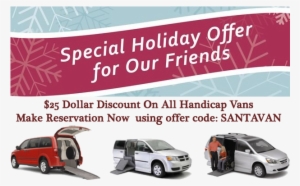 25 Dollar Off Handicap Van Rentals - Honda Mini Van