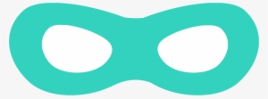Superhero Mask Free Printable Aqua