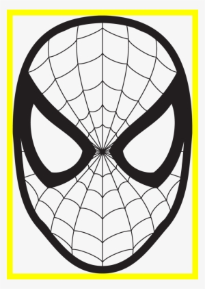 Amazing Spiderman Logo Mask Wall Fun Stuff - Cara De Spiderman Para Colorear