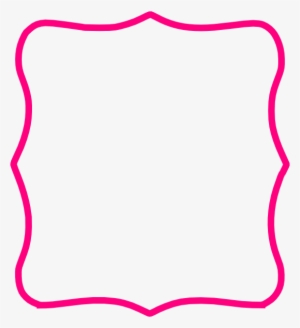 Hot Pink Frame Clip Art At Clker - Pink Frame Clipart Png
