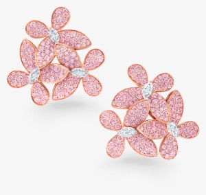 A Pair Of Graff Triple Pavé Butterfly Cluster Earrings - Graff Diamonds