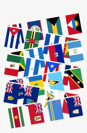Caribbean Multi Nation Bunting - Caribbean Flags Logo Png