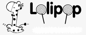 Lolipop Logo Black And White - 棒 棒 糖 品牌