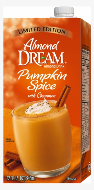 Pumpkin Spice Almond Drink - Almond Dream Almond Drink, Unsweetened - 32 Fl Oz Carton