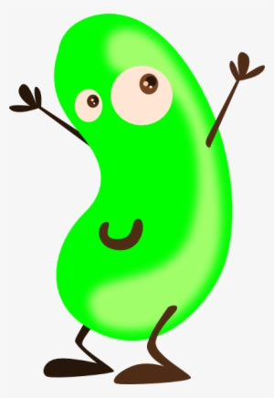Jelly Beans Clipart Cute Cartoon - Green Bean Cartoon