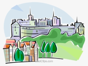 United Kingdom Edinburgh Castle Royalty Free Vector - Kingdom Clip Art