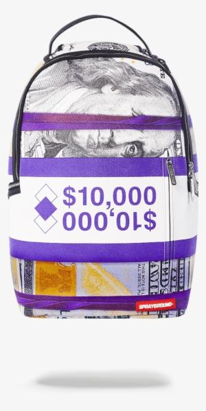 Sprayground- Purple Money Bands Backpack - Sprayground Backpack 10000