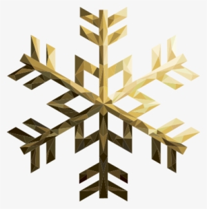 Golden Snowflake Wall Sticker - Frost Symbol Weather